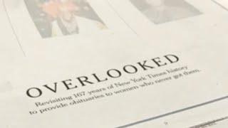 New York Times publishes obituaries for overlooked women