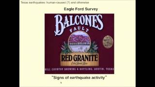 Induced/Triggered Earthquakes: Examples from Texas