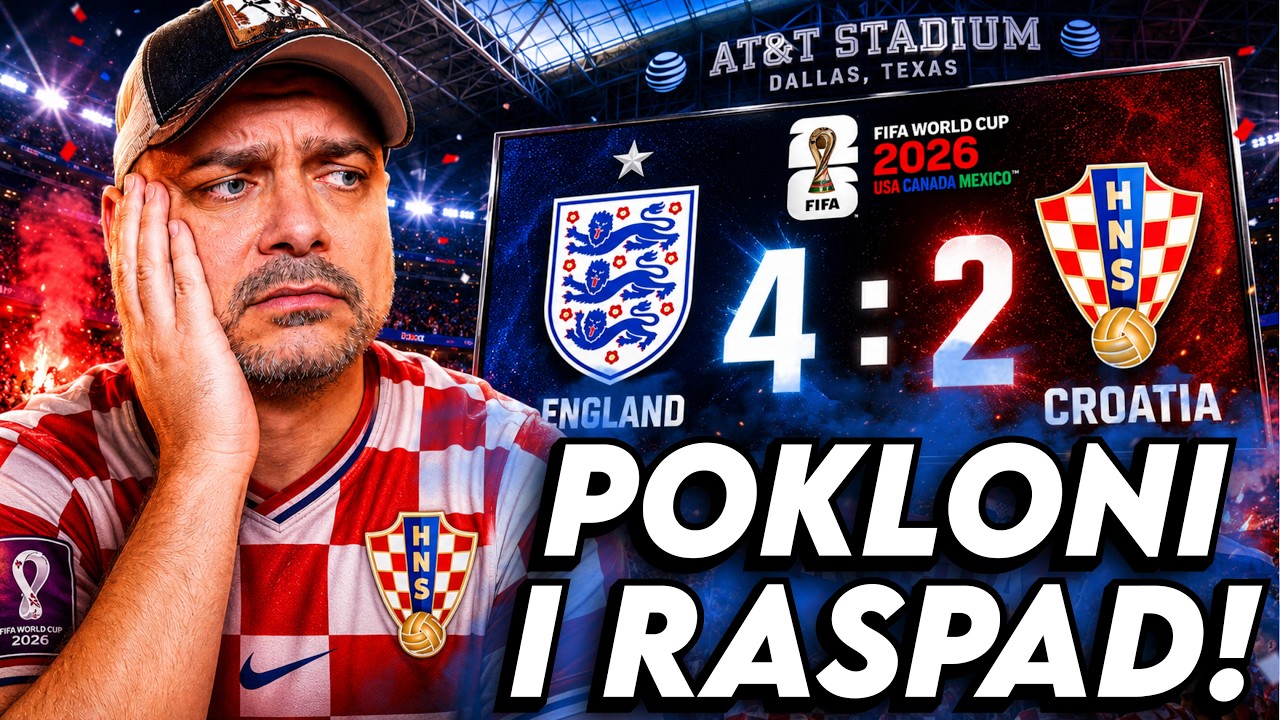 ENGLESKA vs HRVATSKA 4:2! 2 RAZLIČITA LICA!