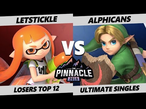 Pinnacle 2019 SSBU - LetsTickle (Inkling) Vs Alphicans (Y Link, PT) Smash Ultimate Tournament L T 12