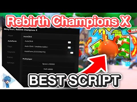 [⛱️SUMMER!] Rebirth Champions X Script - Infinite Coconut Farm [No Linkvertise]