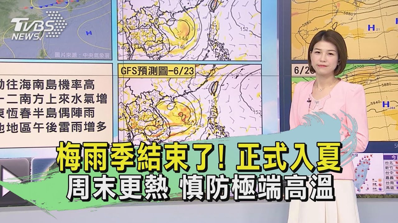 梅雨季結束了!正式入夏 周末更熱慎防極端高溫