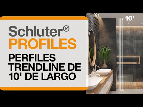 Perfiles Schluter®: ¡Perfiles TRENDLINE de 10' de largo!