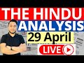 29 April 2023 The Hindu Newspaper Analysis Daily Current Affairs For UPSC IAS By Sahil Saini