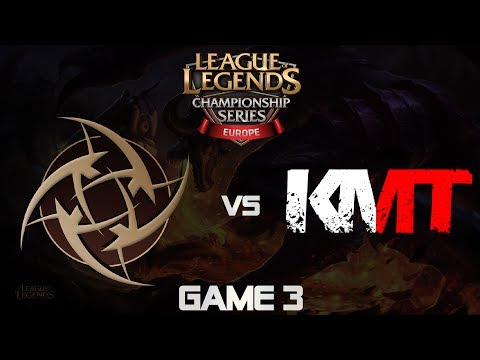 Ninjas in Pajamas vs KMT | Game 3 | EU LCS Promotion