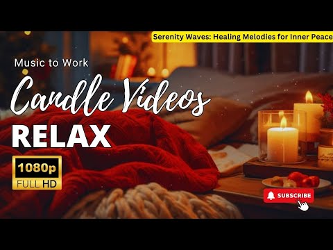 Flickering Candles Burning - Autumn Sleep & Reading Ambience & relaxing Piano music