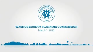 Washoe County Planning Commission | March 1, 2022