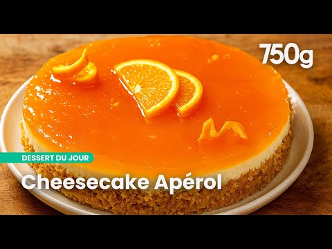 No-Bake Cheesecake with Aperol Spritz Flavor