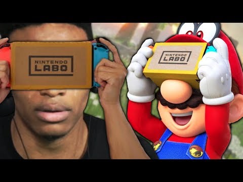 Etika Reacts to Nintendo Labo VR ZELDA BOTW & MARIO ODYSSEY