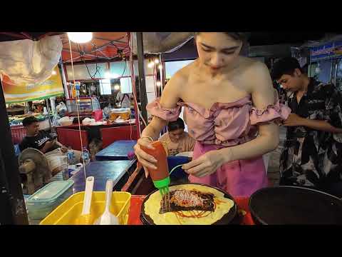 Laos Street Food Haven! Vientiane Night Market With Food