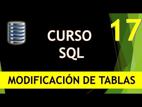 Curso SQL Agregar eliminar y modificar campos Vídeo 17