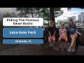 Riding The Famous Swan Boats Lake Eola Park Orlando FL