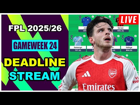 FPL Gameweek 24: DEADLINE STREAM | Live Q&A | Fantasy Premier League Tips 2025/26