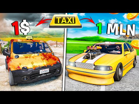 My $1 TAXI vs $1,000,000 on GTA 5 RP!