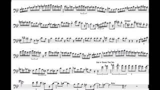 Carl Fontana (Unidentified) Blues Trombone Solo Transcription