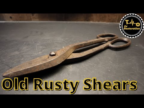 Old Rusty Scissors  Restoration