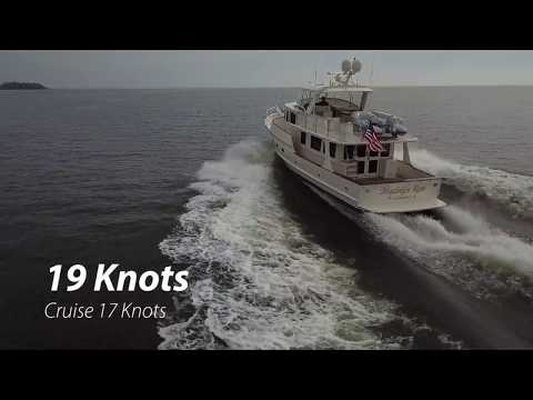 2013 Fleming 55 Underway at 19 Knots