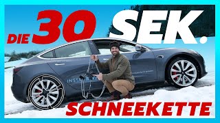 RUD Schneeketten für E-Autos und Tesla im Test | die schnellste Schneekette der Welt?