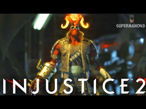 Unstoppable Hellboy INFINITE ARMOR 741 Damage Combo - Injustice 2 "Hellboy" Gameplay