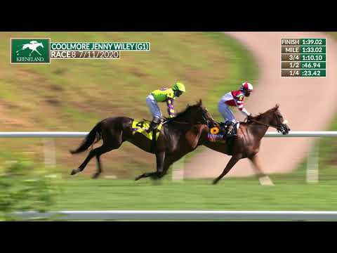 Rushing Fall wins the 2020 Coolmore Jenny Wiley (G1)