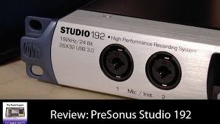 Video thumbnail for Review  PreSonus Studio 192 by Production Expert