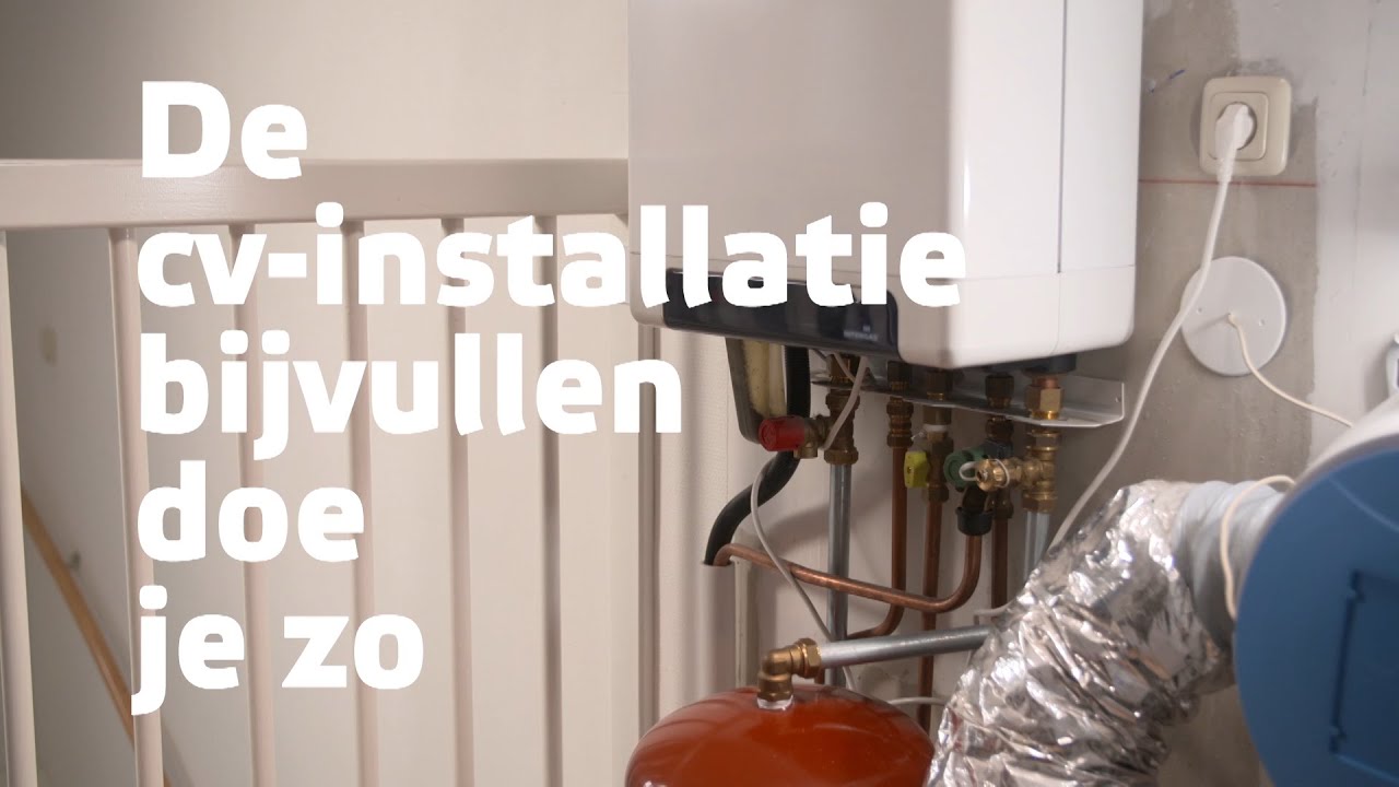 CV ketel bijvullen video