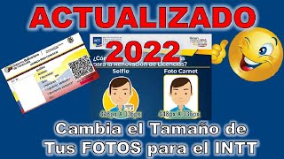 🥇 Como Ajustar el TAMAÑO DE FOTOS para la Licencia 👉 Fácil y Rápido Método 💥ACTUALIZADO| INTT | 2022