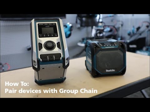 Makita DMR203B Darbinis akumuliatorinis „bluetooth“ grotuvas 12V MAX- 18V, LCD, Juodas, True wireless stereo video