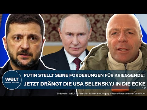 PUTINS KRIEG: Kremlchef stellt Forderung für Kriegsende! Jetzt drängt die USA Selenskyj in die Ecke