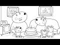 Drawing And Coloring Peppa Pig To Learn Colors Learn To Color VOVING COLORING