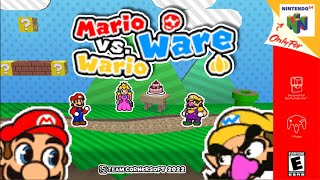 Mario vs. Wario Ware (2022) - Mario 64 Hack [N64] Minigames