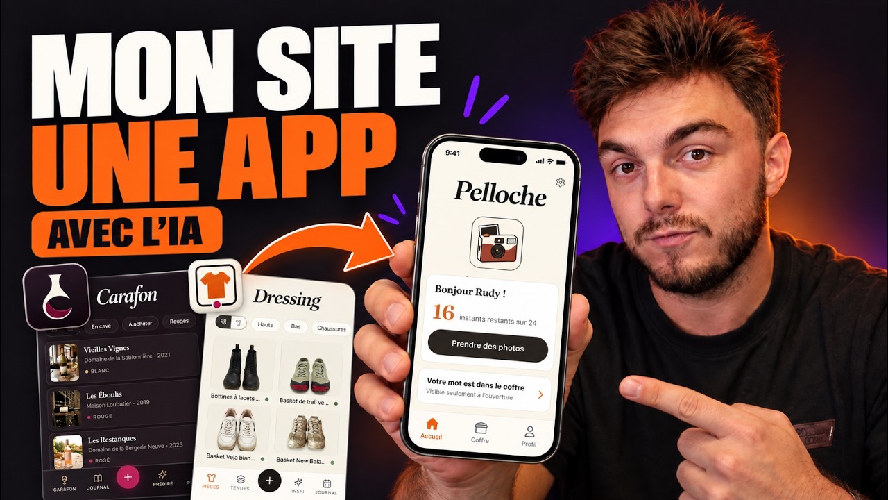 Transformer un site web en app iPhone et Android avec l’IA
