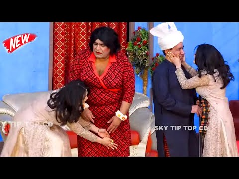 Nasir Chinyoti and Agha Majid | Mahnoor | New Stage Drama | Nikki Batti Baal #comedy #comedyvideo