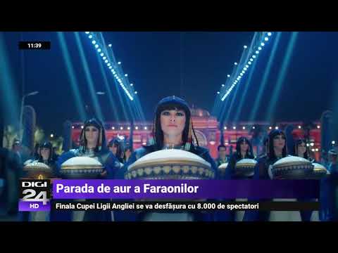 Parada de Aur a Faraonilor: 22 de mumii regale, în procesiune pe străzile orașului Cairo