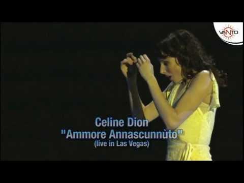 CELINE DION canta in Napoletano - AMMORE ANNASCUNNUTO (Live in Las Vegas)