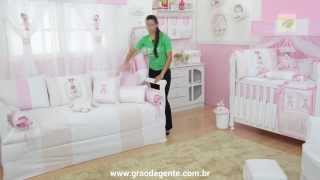 Kit Cama Babá Bailarina Rosa l Ref: 41947