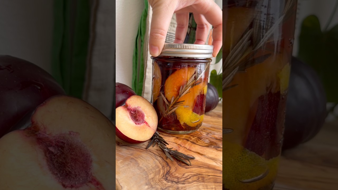 Quick Pickled Plums