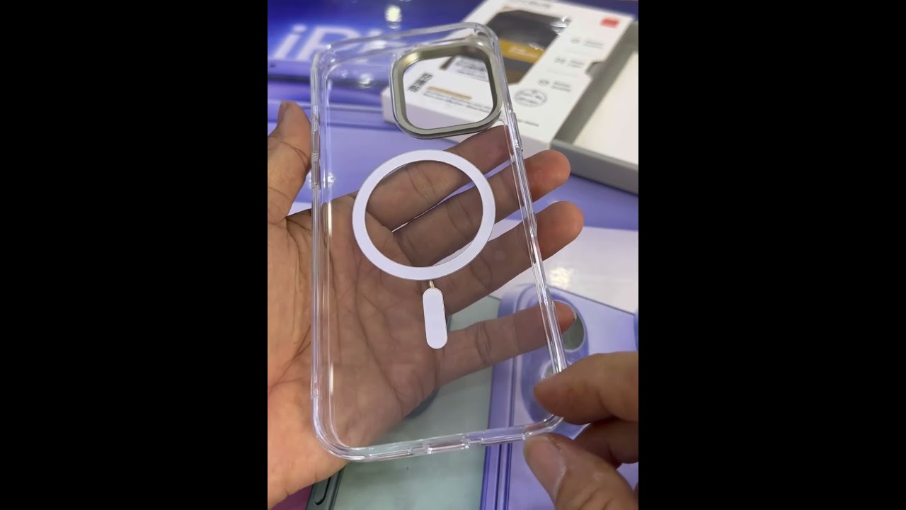 Ốp iPhone 16 Pro Max LIKGUS Stable Mag trong suốt viền dẻo