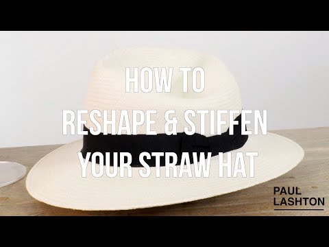 YouTube video about: How to stiffen a straw hat brim?