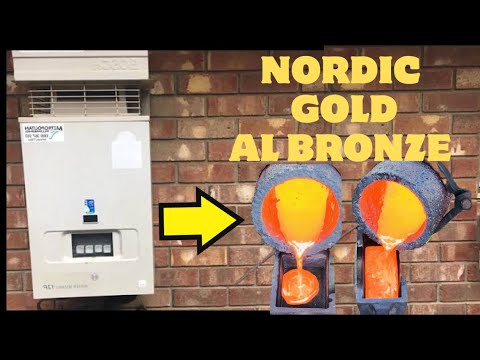 Nordic Gold From a Water Heater - Bronze - Trash To Treasure - ASMR Metal Melting - BigStackD