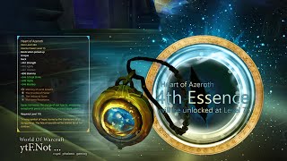 Heart of Azeroth 4th Essence will be unlocked at Level 75