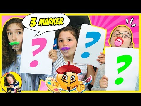 ¡¡Reto 3 MARKER CHALLENGE con mis amigas ANI y CLODETT!! 🖍 Coloreamos MANDALAS con 3 ROTULADORES 😜