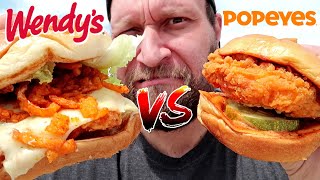 Popeyes VS Wendy's NEW Ghost Pepper Chicken Sandwich!