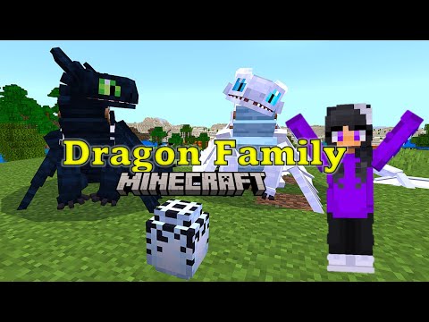 Searching for a Dragon Family in Minecraft / Age of Berk Dragons HTTYD