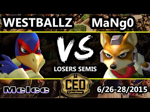 CEO 2015 - Westballz (Falco) Vs. C9 Mango (Fox) SSBM Losers Semis - Smash Melee
