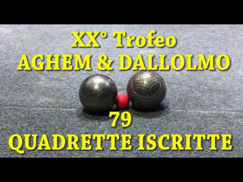 Bocce : XX° Trofeo Aghem & Dallolmo - Quadrette Iscritte - Direttore di Gara - Torino