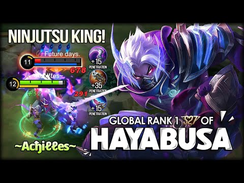 Ninjutsu King with Full Physical Penetration! ~Acђiℓℓes~ Global Rank 1 S27 of Hayabusa - MLBB