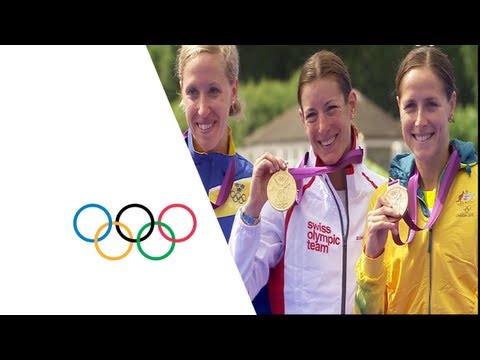 Nicola Spirig Wins Women's Triathlon Gold - Amazing Finish - London 2012 Olympics