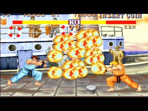 Street Fighter - Street Fighter 2 1994 / RYU Hardest Super Golden Edition Gameplay