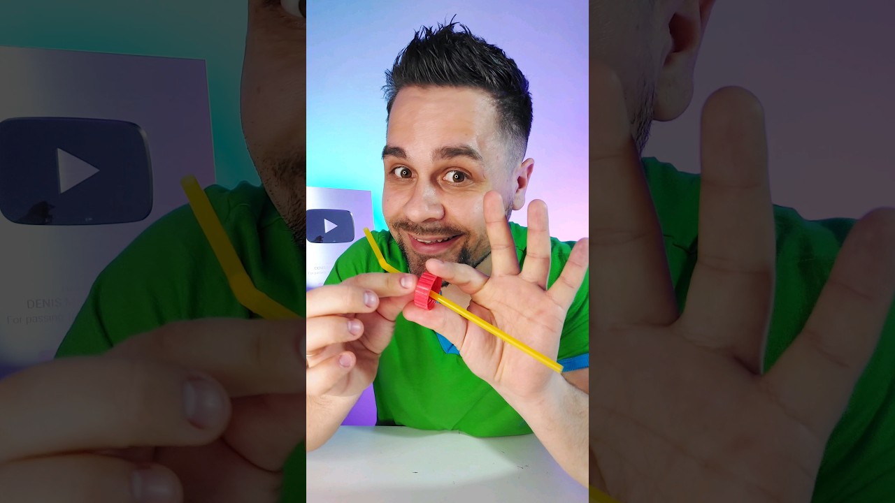 STRAW THRU BOTTLE CUP! #shorts